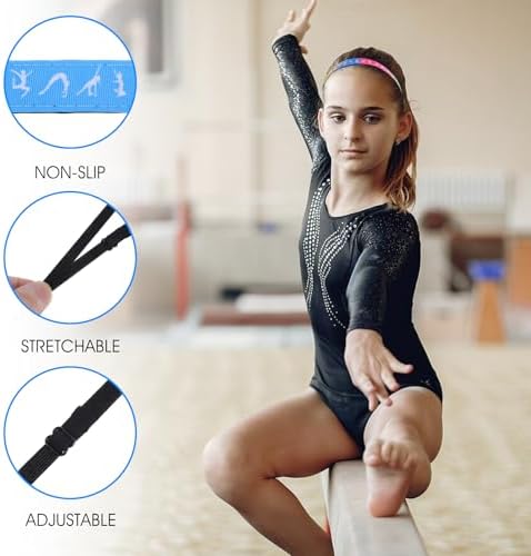 4 Pcs Dance Headbands For Girls Non Slip Elastic Gymnastics Yoga Sports Running Head Band Stretchy Athletic Headband Workout Fashion Hair Accessories For Women
