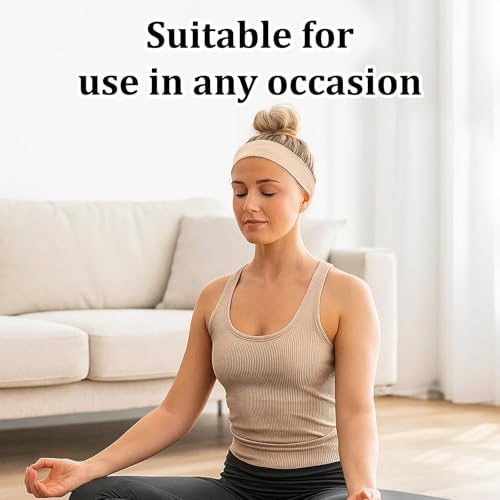 4 PCS Headbands Black Headbands Wide Womens Headbands Soft And Breathable Hair Bands For Sports Yoga Running Gym Workouts And Daily Use