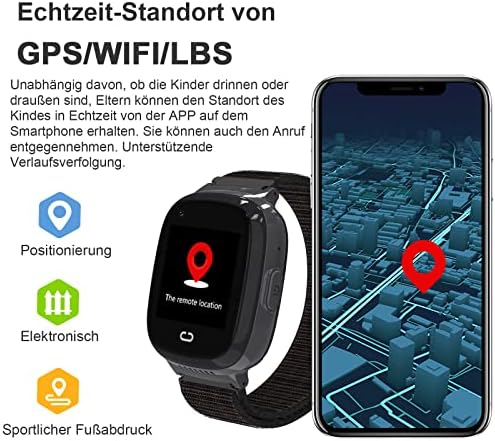 4G Smartwatches - GPS Smart Watch For Kids With Bluetooth Wifi Video Phone Call SOS Pedometer Music Camera School Mode Birthday Toy Gifts For Kids Teens Boys Girls