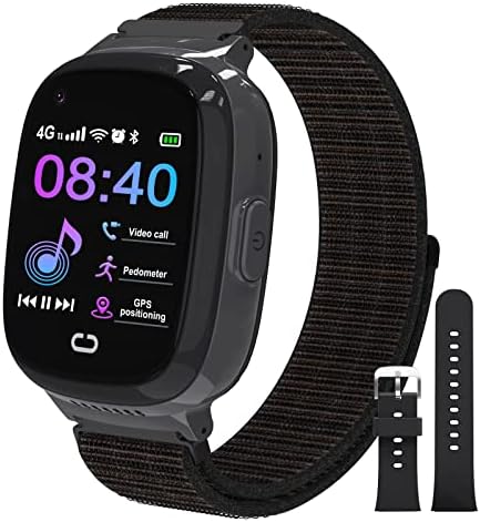 4G Smartwatches - GPS Smart Watch for Kids with Bluetooth Wifi Video Phone Call SOS Pedometer Music Camera School Mode Birthday Toy Gifts for Kids Teens Boys Girls