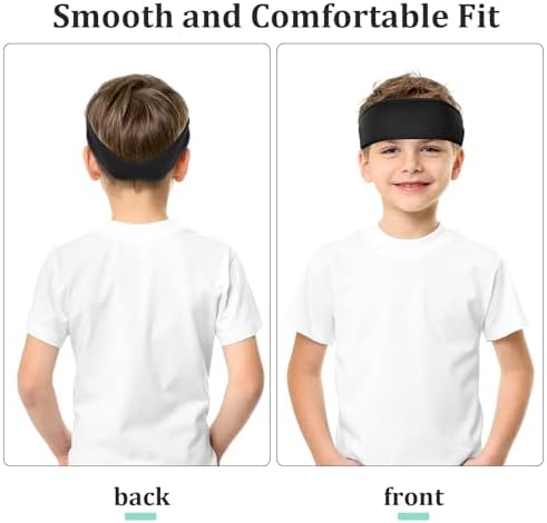 5 Pcs Kids Headbands Boys Headband For Sports & Active Kids Moisture Wicking Football Headband For Football Basketball Running Tennis (5 Assorted Colors)