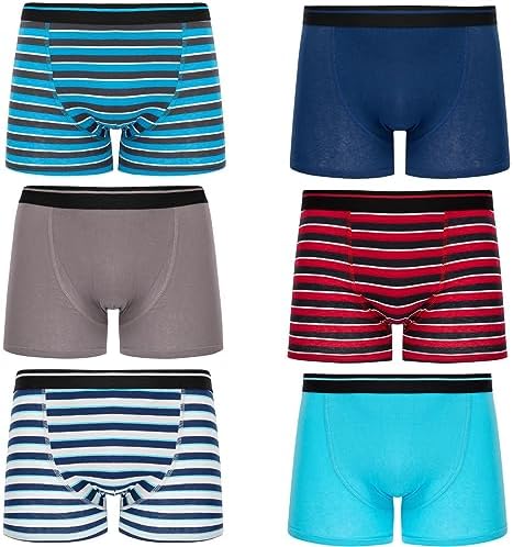 6 Pairs of Boys Boxer Shorts Super Quality Underwear Boxers Ages 2 to 15 Years
