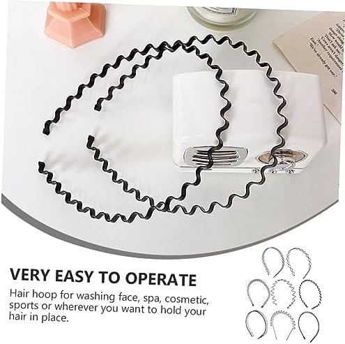 8pcs Unisex Hair Hoops Sports Face Washing Practical Elastic Headbands Women Flexible Hair Accessories