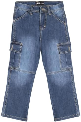 A2Z 4 Kids Boys Cargo Denim Pant Stylish Kids Boys 6 Pocket Denim Jeans Stretchy Comfort Cotton Jeans For Boys 5-6 7-8 9-10 11-12 & 13 Years