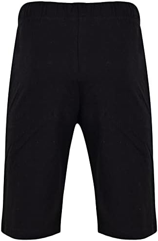 A2Z 4 Kids Boys Cotton Stretch Black Shorts 5-13 Years Casual Summer Cool Lightweight Pants For Indoor Outdoor Occasions Knee Length 13 Years