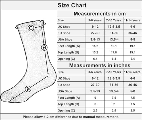 A2Z 4 Kids Boys Girls Thermal Socks Ultimate Winter Warmth Thick Insulated Socks For Boys Girls Cosy Warm Socks Ideal For Cold Weather Activities