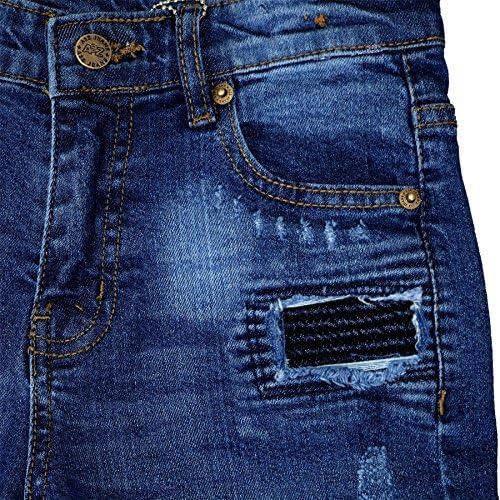 A2Z 4 Kids Boys Ripped Denim Shorts Comfort Stretch Skinny Jeans Pants Trousers Lightweight Trendy Summer Boys Ages 5-13 Years