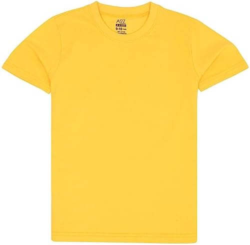 A2Z 4 Kids Boys T Shirts Plain Black T Shirt Soft Feel Summer Tank Top Tees for Children Boys 5-13 Years