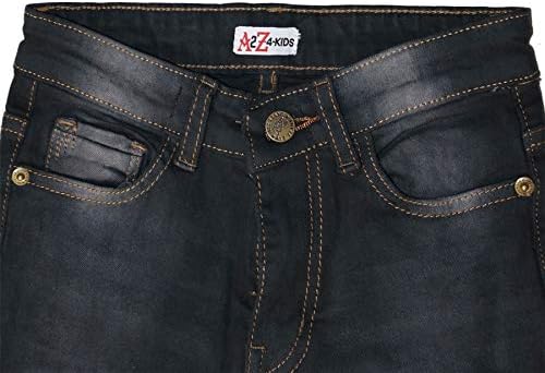 A2Z 4 Kids Faded Denim Jeans Comfort Stretch Skinny Pants Trousers Lightweight Trendy Summer Faded Denim Jeans Comfort Stretch Skinny - Boys Age 5-14 Years