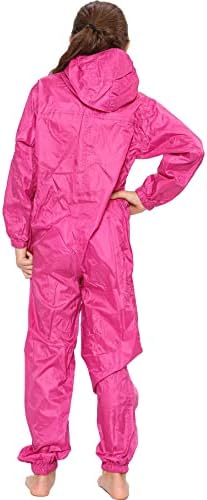 A2Z 4 Kids Girls Boys Raincoat Kids Puddle Suits Waterproof Hooded Overall Rainsuit All In One Unisex Muddy Suit Rainwear Romper Age 2-13 Years