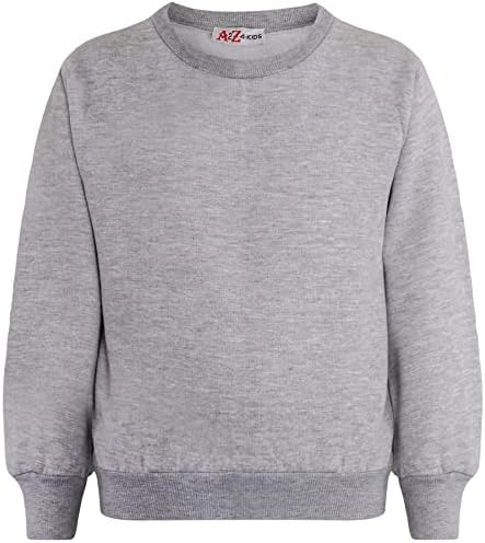 A2Z 4 Kids Girls Boys Sweatshirt Back to School Plain Camouflage Jumper Crew Round Neck School Uniform Pullover Sweatshirts Cardi Top Soft Fleece Sweater For Childrens Kids Sweatshirt Age 2-13 Years