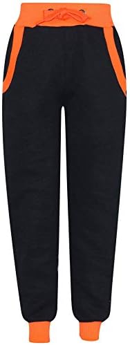 A2Z 4 Kids Girls Boys Tracksuit Plain Camouflage Contrast Fleece Hooded Top With Bottom Joggers Jogging Suit Sweatpants Sports Activewear Outfit Set For Kids New Age 2-13 Year