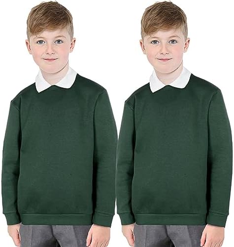 A2Z 4 Kids Girls Boys Unisex Club Scouts School Uniform Pack Of 2 Jumper Cardi Sweatshirt Age 3 4 5 6 7 8 9 10 11 12 13 14 Years
