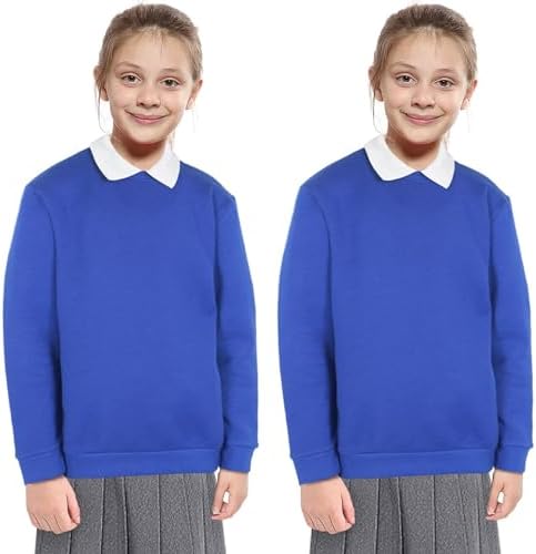 A2Z 4 Kids Girls Boys Unisex Club Scouts School Uniform Pack Of 2 Jumper Cardi Sweatshirt Age 3 4 5 6 7 8 9 10 11 12 13 14 Years