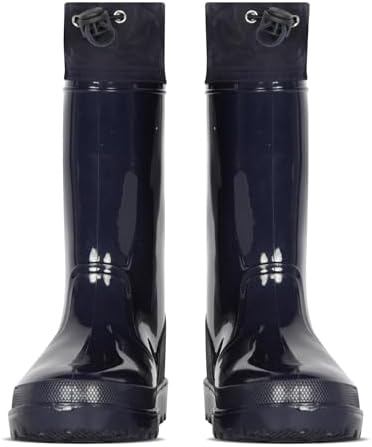 A2Z 4 Kids Girls Boys Wellies Rain Boot Anti Slip Waterproof PVC Child Snow Welly Twin Tread Adjustable Drawstring Cuff Lightweight Wellington Boot Everyday Perfect Outdoor Adventures