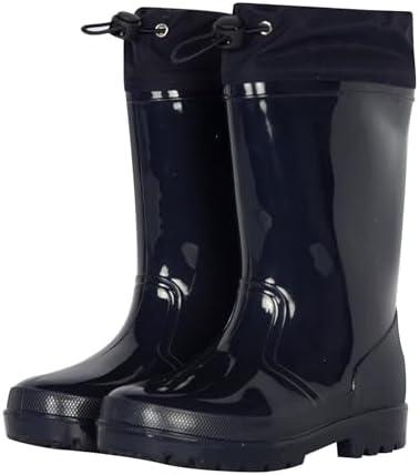 A2Z 4 Kids Girls Boys Wellies Rain Boot Anti Slip Waterproof PVC Child Snow Welly Twin Tread Adjustable Drawstring Cuff Lightweight Wellington Boot Everyday Perfect Outdoor Adventures