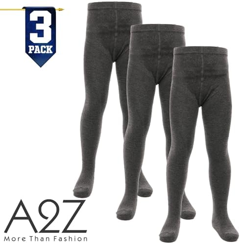 A2Z 4 Kids Girls Cotton Rich Uniform School Tights Pack Of 3 Warm Soft And Durable Girls Tights For Comfortable Schoolwear Age 2-13 Years