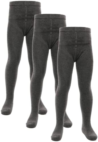 A2Z 4 Kids Girls Cotton Rich Uniform School Tights Pack Of 3 Warm Soft and Durable Girls Tights for Comfortable Schoolwear Age 2-13 Years