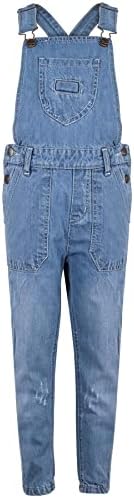 A2Z 4 Kids Girls Denim Dungaree Ripped Jeans Full Length Overall All In One Fashion Pinafore Jumpsuit Playsuits Age 5-13 Years