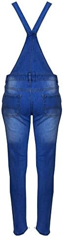 A2Z 4 Kids Girls Denim Dungaree Ripped Jeans Full Length Overall All In One Fashion Pinafore Jumpsuit Playsuits Age 5-6 7-8 9-10 11-12 & 13 Years
