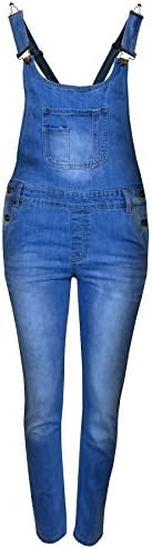 A2Z 4 Kids Girls Denim Dungaree Ripped Jeans Full Length Overall All In One Fashion Pinafore Jumpsuit Playsuits Age 5-6 7-8 9-10 11-12 & 13 Years