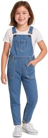 A2Z 4 Kids Girls Denim Dungaree Ripped Jeans Full Length Overall All in One Fashion Pinafore Jumpsuit Playsuits Age 5-13 Years