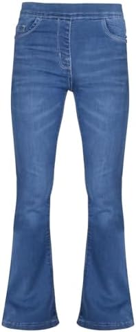 A2Z 4 Kids Girls Denim Jeans Comfort Stretch Jeggings Bell Bottom Flared Pants Lightweight Trousers Trendy Fashion Summer Jeans for Children Age 5-14 Years