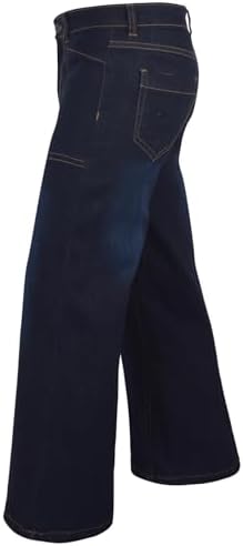 A2Z 4 Kids Girls Palazzo Jeans Wide Leg Stretchy Denim Pants Flared Fashion Jean Trousers Baggy Pants Gift For Children Age 5-14 Years