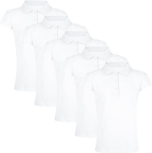 A2Z 4 Kids Girls Plain Polo Shirts Summer Tank Top and Tees New Casual Fashion Soft Feel School T Shirts Gifts for Childrens Age 3-13 Years