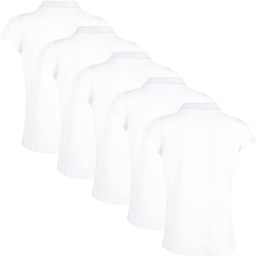 A2Z 4 Kids Girls Plain Polo Shirts Summer Tank Top And Tees New Casual Fashion Soft Feel School T Shirts Gifts For Childrens Age 3-13 Years