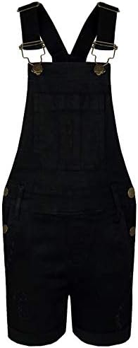 A2Z 4 Kids Girls Shorts Dungaree Denim Ripped Stretch Summer Jeans All In One Jumpsuit Adjustable Strap Comfortable Overall Casual Playsuit Age 3-13 Years