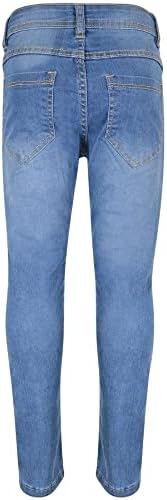 A2Z 4 Kids Girls Stretchy Embroidered Denim Jeans Faded Fashion Jeggings Comfort Skinny Pants Stylish Trousers New Age 5 6 7 8 9 10 11 12 13 Years