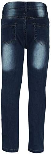 A2Z 4 Kids Girls Stretchy Jeans Roses Embroidered Denim Pants Comfortable Lightweight Trendy Stretchable Denim Cotton Fit Trousers Jeggings Pant In Everyday Wear New Age 3-13 Years