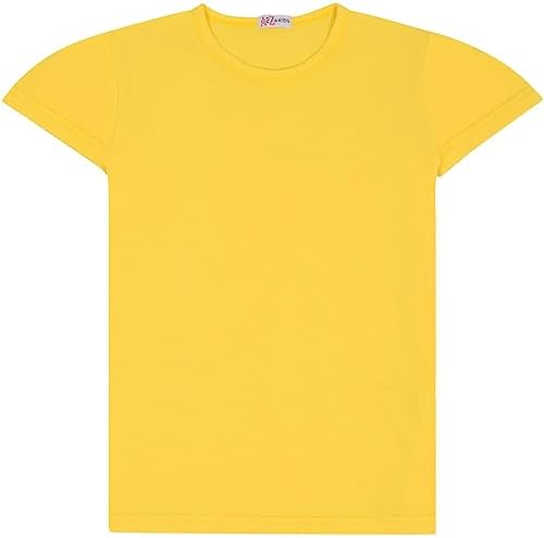 A2Z 4 Kids Girls T Shirts Cotton Plain Stylish Tie Dye T-Shirt Soft Feel Trendy Girls Fashion Tees Casual Top New Age 2 3 4 5 6 7 8 9 10 11 12 13 Years