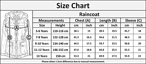 A2Z 4 Kids Raincoat Jackets Windbreaker Waterproof Parka Shower Resistant Hooded Raincoat Children Girls Boys Age 5-13 Years