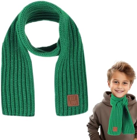Abeillo Warm Kids Winter Knit Scarves Soft Knitted Neck Warmer Scarf Warm Scarves Wrap for Boys Girls