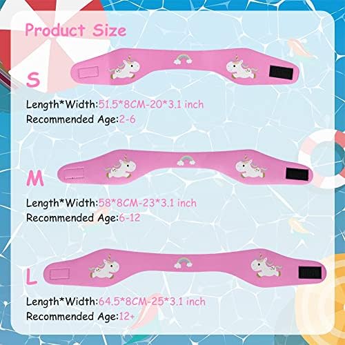 ACWOO Swimming Headband For Kids & Adults Cute Unicorn Swimmers Headband Ear Band Waterproof Ear Protection Band Elastic Neoprene Swim Ear Guard For Designed To Keep Water Out And Hold Earplugs In