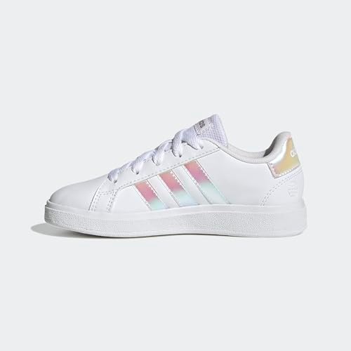 Adidas Grand Court Lifestyle Lace Tennis Shoes Cloud White/Iridescent/Cloud White 6 UK
