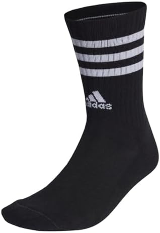 Adidas Unisex 3-Stripes Cushioned Crew Socks 3 Pairs