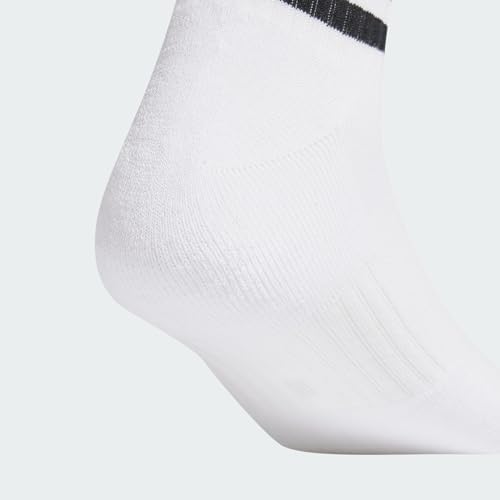 Adidas Unisex 3-stripes Cushioned Sportswear Mid-cut Socks 3 Pairs Ankle Socks (pack Of 3)