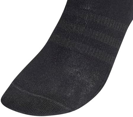 Adidas Unisex Kids Cushioned Sportswear Ankle Socks 3 Pairs Black/White 6-7 Years