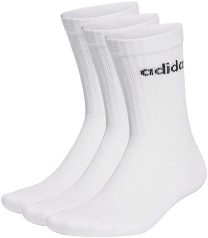 Adidas Unisex Kids Linear Crew Cushioned Socks 3 Pairs Socks