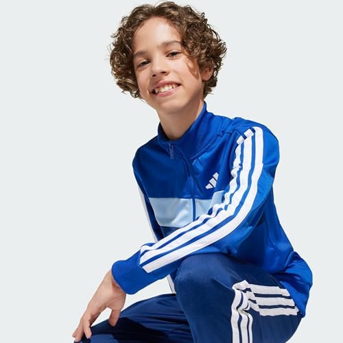 Adidas Unisex Kids Seasonal Essentials Tiberio 3 Stripes Tricot Tracksuit TRACKSUIT