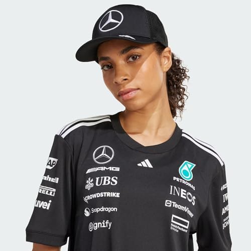 Adidas Unisex Mercedes - Amg Petronas Formula One Team Snapback Star Trucker Cap Baseball Cap