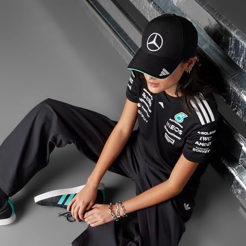 Adidas Unisex Mercedes - AMG Petronas Formula ONE Team Driver Cap Black/White One Size Fits Children