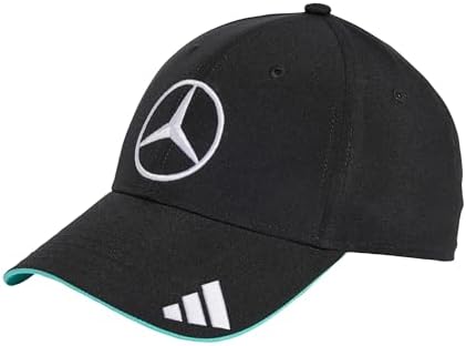 Adidas Unisex Mercedes - AMG Petronas Formula ONE Team Driver Cap Black/White One Size Fits Children