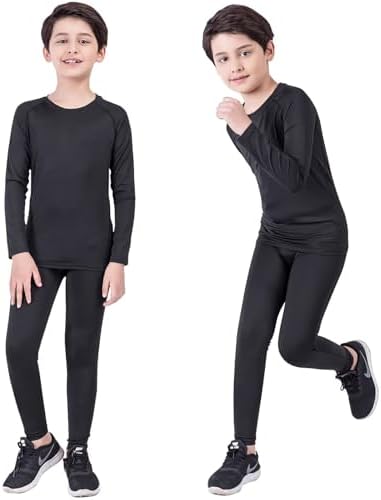 Adixun Kids Base Layer Set Boys Football Skin Children Thermal Compression Underwear Gym Sport Athletic Baselayers Sets