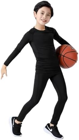 Adixun Kids Base Layer Set Boys Football Skin Children Thermal Compression Underwear Gym Sport Athletic Baselayers Sets