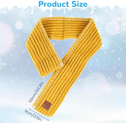ADLABLD Warm Scarf For Kids Cute Winter Scarves For Boys & Girls Black Knitting Scarf For Kids Child Winter Neck Warmer(Red)