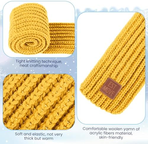 ADLABLD Warm Scarf For Kids Cute Winter Scarves For Boys & Girls Black Knitting Scarf For Kids Child Winter Neck Warmer(Red)